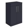Arezzo Floor Standing Countertop Vanity Unit - Matt Blue - 600mm with Chrome Handles -Countertop Vanity Units Sales AZB6FSWCH np