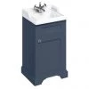 Burlington 50cm Freestanding Cloakroom Vanity Unit & Basin - Blue -Countertop Vanity Units Sales B20 FC8B P