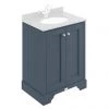 Bayswater Stiffkey Blue 600mm 2 Door Basin Cabinet Only -Countertop Vanity Units Sales BAYF102 PN