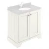 Bayswater Pointing White 800mm 2 Door Basin Cabinet Only -Countertop Vanity Units Sales BAYF106 P