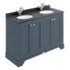 Bayswater Stiffkey Blue 1200mm 4 Door Vanity Unit & 1TH Black Marble Double Bowl Basin Top 2 Bayswater Stiffkey Blue 1200mm 4 Door Vanity Unit & 1TH Black Marble Double Bowl Basin Top -Countertop Vanity Units Sales BAYF108 BAYC233 P