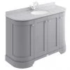 Bayswater Plummett Grey Curved 1200mm 4-Door Vanity Unit & 1TH Grey Marble Single Bowl Basin Top -Countertop Vanity Units Sales BAYF164 BAYC241 p