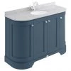 Bayswater Stiffkey Blue Curved 1200mm 4-Door Vanity Unit & 1TH Grey Marble Single Bowl Basin Top -Countertop Vanity Units Sales BAYF165 BAYC241 p