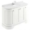 Bayswater Pointing White Curved 1200mm 4-Door Vanity Unit & 1TH White Marble Single Bowl Basin Top -Countertop Vanity Units Sales BAYF166 BAYC240 p