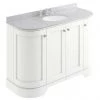 Bayswater Pointing White Curved 1200mm 4-Door Vanity Unit & 3TH Grey Marble Single Bowl Basin Top 1 Bayswater Pointing White Curved 1200mm 4-Door Vanity Unit & 3TH Grey Marble Single Bowl Basin Top -Countertop Vanity Units Sales BAYF166 BAYC244 np