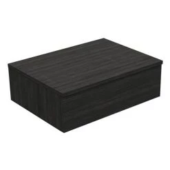 Brooklyn Floating Basin Shelf with Drawer - Black - 600mm incl. Oval Basin 13 Brooklyn Floating Basin Shelf with Drawer - Black - 600mm incl. Oval Basin -Countertop Vanity Units Sales BCTBLK6B2 n d6 460