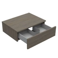 Brooklyn Floating Basin Shelf with Drawer - Grey Avola - 600mm inc. Curved Rectangular Basin 11 Brooklyn Floating Basin Shelf with Drawer - Grey Avola - 600mm inc. Curved Rectangular Basin -Countertop Vanity Units Sales BCTGA6B1 n d3 460
