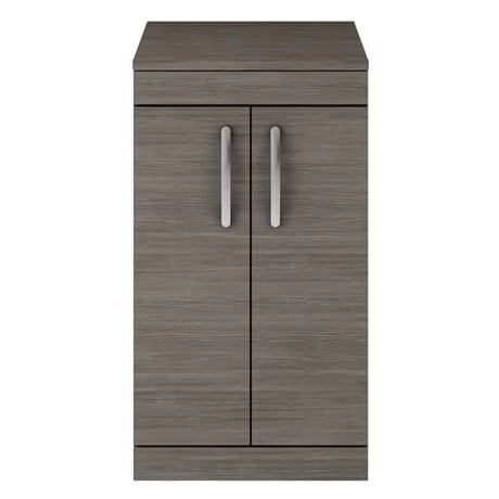 Brooklyn Floor Standing Countertop Vanity Unit - Grey Avola - 505mm with Chrome Handles 5 Brooklyn Floor Standing Countertop Vanity Unit - Grey Avola - 505mm with Chrome Handles - Image 3