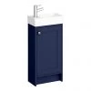 Bromley Traditional Blue Cloakroom Vanity Unit (inc. Ceramic Basin) 1 Bromley Traditional Blue Cloakroom Vanity Unit (inc. Ceramic Basin) -Countertop Vanity Units Sales BR4BLU p