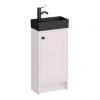 Bromley Pink Cloakroom Vanity Unit (incl. Black Basin + Matt Black Handle) 2 Bromley Pink Cloakroom Vanity Unit (incl. Black Basin + Matt Black Handle) -Countertop Vanity Units Sales BR4PNKMBG p