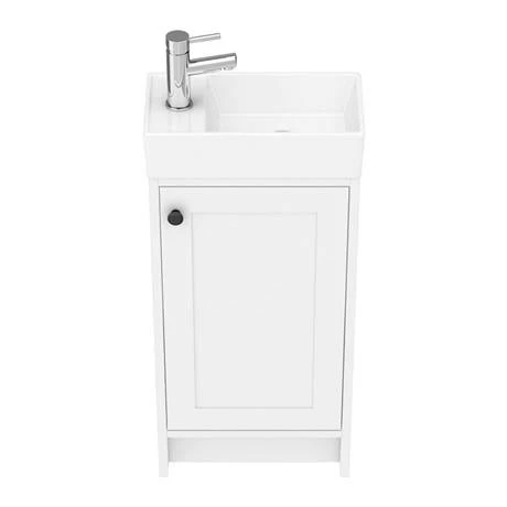 Bromley Traditional White Cloakroom Vanity Unit (inc. Ceramic Basin) 5 Bromley Traditional White Cloakroom Vanity Unit (inc. Ceramic Basin) - Image 4