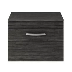 Brooklyn Wall Hung Countertop Vanity Unit - Black - 605mm -Countertop Vanity Units Sales BWH6WTB d1 460