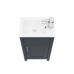 Chatsworth Traditional Graphite Small Vanity - 400mm Wide 11 Chatsworth Traditional Graphite Small Vanity - 400mm Wide -Countertop Vanity Units Sales C400BLK ND3 460