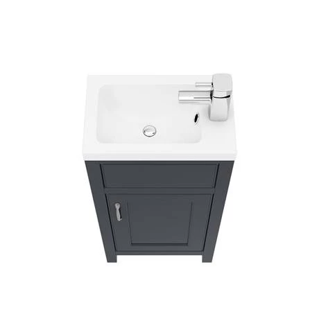 Chatsworth Traditional Graphite Small Vanity - 400mm Wide 6 Chatsworth Traditional Graphite Small Vanity - 400mm Wide - Image 4