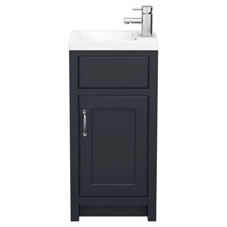 Chatsworth Traditional Graphite Small Vanity - 400mm Wide 7 Chatsworth Traditional Graphite Small Vanity - 400mm Wide - Image 5
