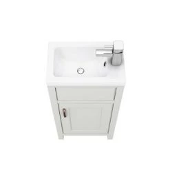 Chatsworth Traditional Grey Small Vanity - 400mm Wide -Countertop Vanity Units Sales C400GRY nd1 460