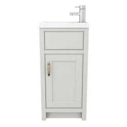 Chatsworth Traditional Grey Small Vanity - 400mm Wide -Countertop Vanity Units Sales C400GRY nd2 460