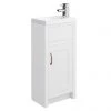 Chatsworth Traditional White Small Vanity - 400mm Wide 2 Chatsworth Traditional White Small Vanity - 400mm Wide -Countertop Vanity Units Sales C400WHT product