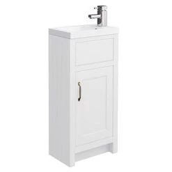 Chatsworth Traditional White Small Vanity - 400mm Wide