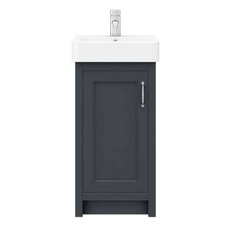 Chatsworth Traditional Graphite Vanity - 425mm Wide 7 Chatsworth Traditional Graphite Vanity - 425mm Wide - Image 5