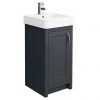 Chatsworth Traditional Graphite Vanity - 425mm Wide -Countertop Vanity Units Sales C425BLK p