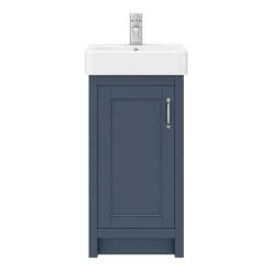 Chatsworth Traditional Blue Vanity - 425mm Wide -Countertop Vanity Units Sales C425BLU n d4 460