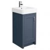Chatsworth Traditional Blue Vanity - 425mm Wide -Countertop Vanity Units Sales C425BLU p