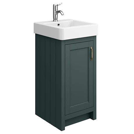Chatsworth Traditional Green Vanity - 425mm Wide 3 Chatsworth Traditional Green Vanity - 425mm Wide