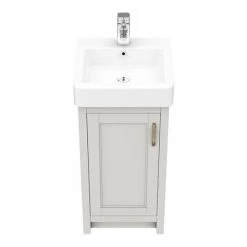 Chatsworth Traditional Grey Vanity - 425mm Wide -Countertop Vanity Units Sales C425GRY D4 460 1