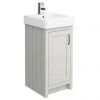 Chatsworth Traditional Grey Vanity - 425mm Wide -Countertop Vanity Units Sales C425GRY p