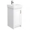 Chatsworth Traditional White Vanity - 425mm Wide -Countertop Vanity Units Sales C425WHT p