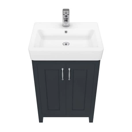 Chatsworth Traditional Graphite Vanity - 560mm Wide 7 Chatsworth Traditional Graphite Vanity - 560mm Wide - Image 5