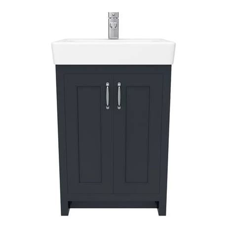 Chatsworth Traditional Graphite Vanity - 560mm Wide 8 Chatsworth Traditional Graphite Vanity - 560mm Wide - Image 6