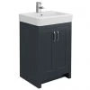 Chatsworth Traditional Graphite Vanity - 560mm Wide 1 Chatsworth Traditional Graphite Vanity - 560mm Wide -Countertop Vanity Units Sales C560BLK prod