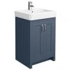 Chatsworth Traditional Blue Vanity - 560mm Wide -Countertop Vanity Units Sales C560BLU prod