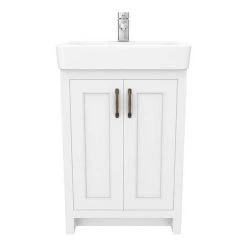 Chatsworth Traditional White Vanity - 560mm Wide -Countertop Vanity Units Sales C560WHT D5 460