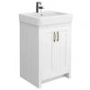 Chatsworth Traditional White Vanity - 560mm Wide -Countertop Vanity Units Sales C560WHT p1
