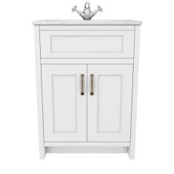 Chatsworth White 610mm Vanity with White Marble Basin Top 10 Chatsworth White 610mm Vanity with White Marble Basin Top -Countertop Vanity Units Sales C610WHT WHT n d2 460