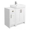 Chatsworth Traditional White 560mm Vanity Sink + 300mm Cupboard Unit 1 Chatsworth Traditional White 560mm Vanity Sink + 300mm Cupboard Unit -Countertop Vanity Units Sales C825WHT p