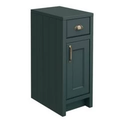 Chatsworth Traditional Green Double Basin Vanity + Cupboard Combination Unit -Countertop Vanity Units Sales CGRN142PK d6 460