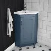 Chatsworth Traditional Blue Corner Vanity Unit -Countertop Vanity Units Sales CHATCRNBLU prod