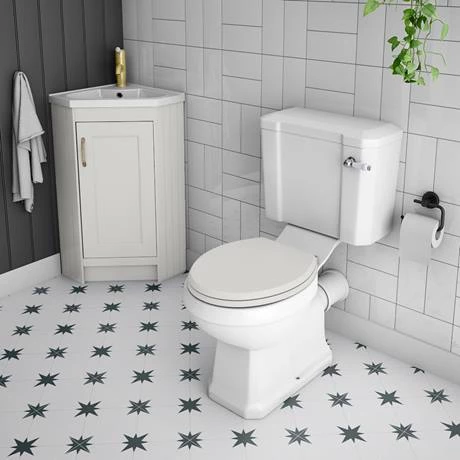 Chatsworth Traditional Grey Corner Vanity Unit 5 Chatsworth Traditional Grey Corner Vanity Unit - Image 3