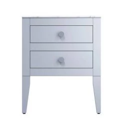 Crosswater Canvass Storm Grey Matt 600mm Double Drawer Unit with Carrara Marble Effect Worktop 7 Crosswater Canvass Storm Grey Matt 600mm Double Drawer Unit with Carrara Marble Effect Worktop -Countertop Vanity Units Sales CV600WLSG D1 460