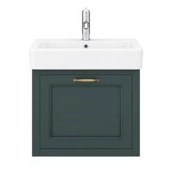 Chatsworth Traditional Green 560mm Wall Hung Vanity -Countertop Vanity Units Sales CWH560GRN n d2 460
