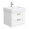 Chatsworth Traditional White 560mm 2 Drawer Wall Hung Vanity 2 Chatsworth Traditional White 560mm 2 Drawer Wall Hung Vanity -Countertop Vanity Units Sales CWH560WHT2D p