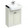 Burlington 60 2-Door Vanity Unit & Classic Semi-Recessed Basin - Sand -Countertop Vanity Units Sales F6BS B12 1TH P