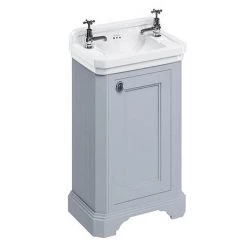Burlington Freestanding Cloakroom Vanity Unit & Basin - Classic Grey