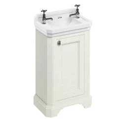Burlington Freestanding Cloakroom Vanity Unit & Basin - Sand