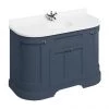 Burlington 134 4-Door Curved Vanity Unit & Minerva White Worktop with Basin - Blue -Countertop Vanity Units Sales FC1B BW13 P