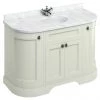 Burlington 134 4-Door Curved Vanity Unit & Minerva Worktop with Basin - Sand -Countertop Vanity Units Sales FC1S BC13 P